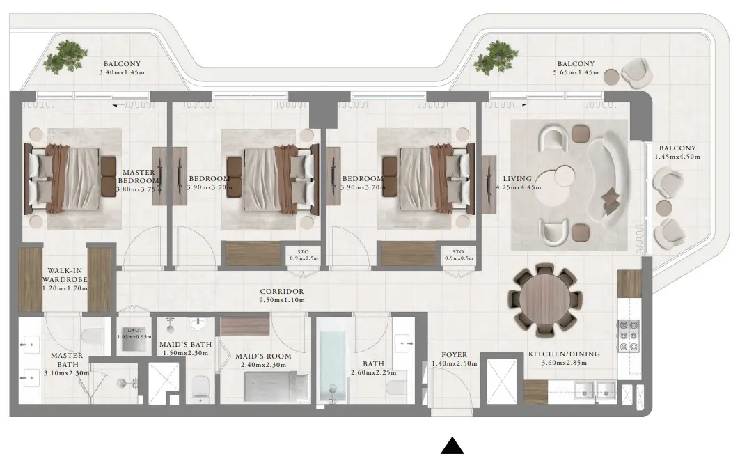 Unit type 3 bed