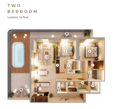 Unit type 2 bed