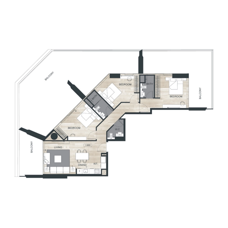 Unit type 3 bed