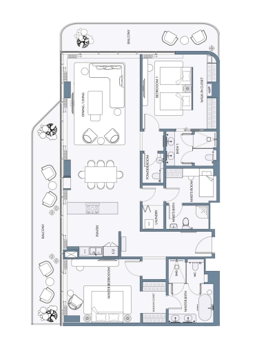 Unit type 2 bed
