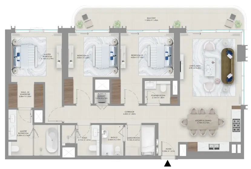 Unit type 3 bed